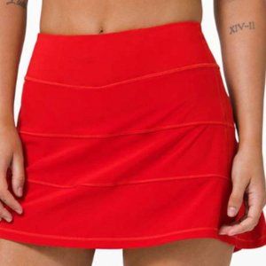 Lululemon Pace Rival Skirt Dark Red Size 6 Tall
